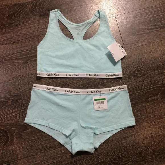 blue calvin klein set